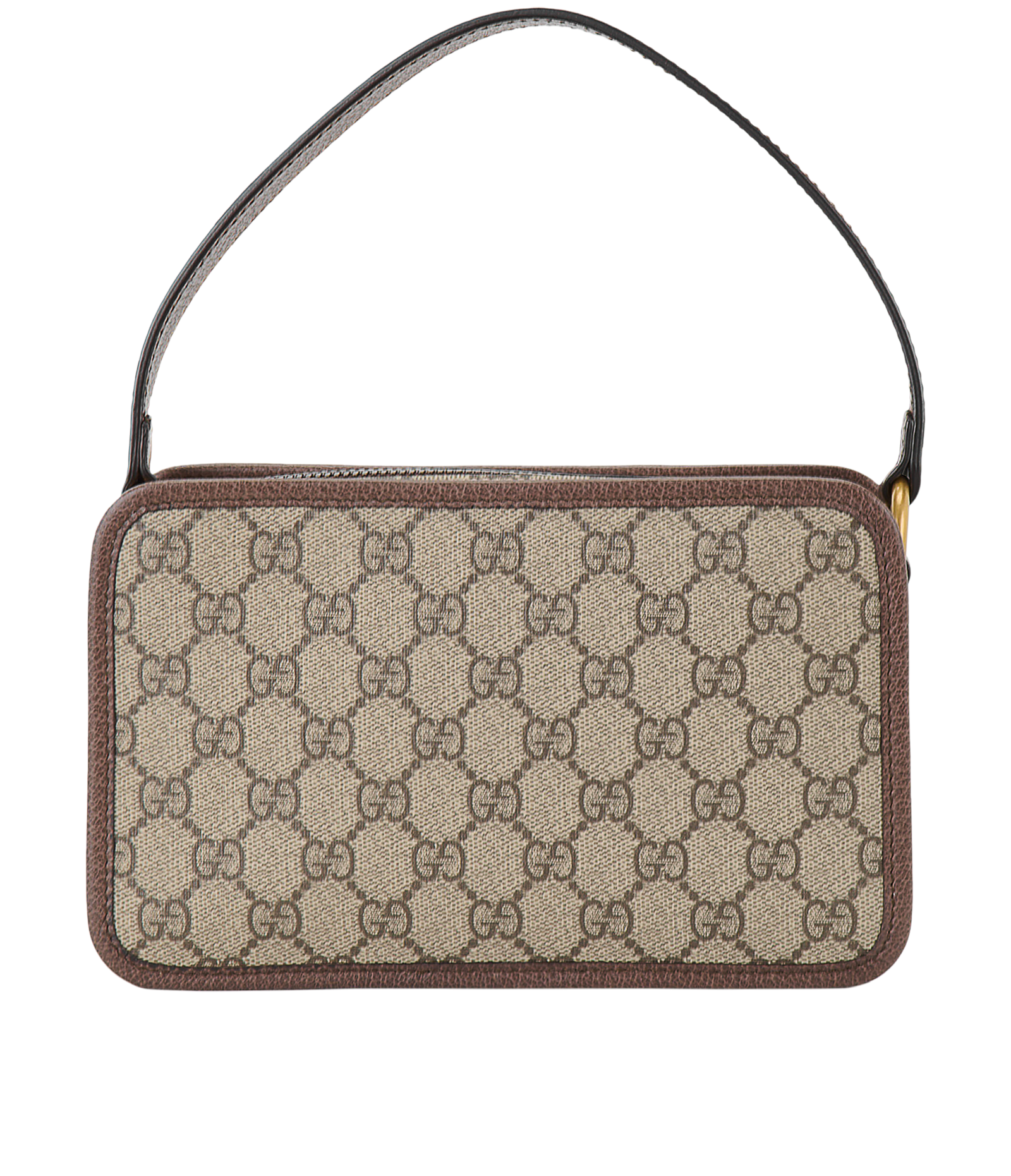 Ophidia Zip Around Camera Bag, &pound;750, Handbags, Beige/Green/Red, Canvas, Back view